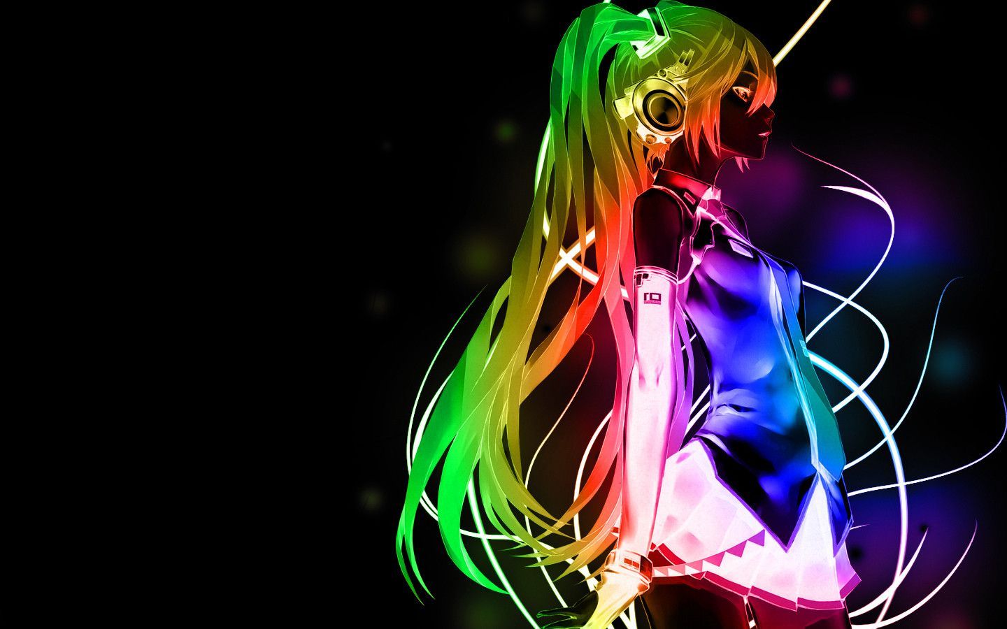 Anime Girl Neon Wallpapers