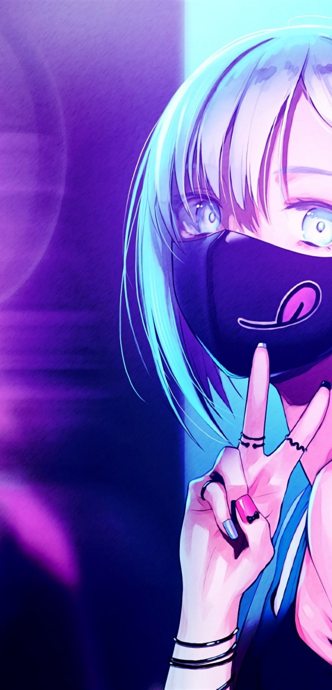 Anime Girl Neon Wallpapers