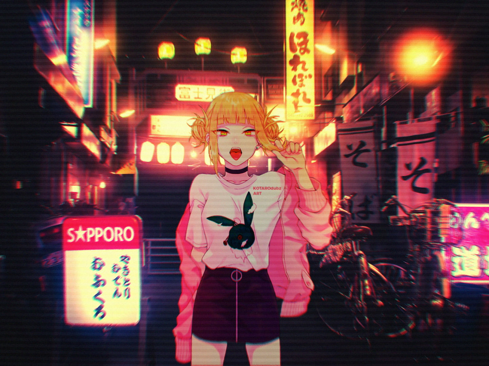 Anime Girl Neon Wallpapers