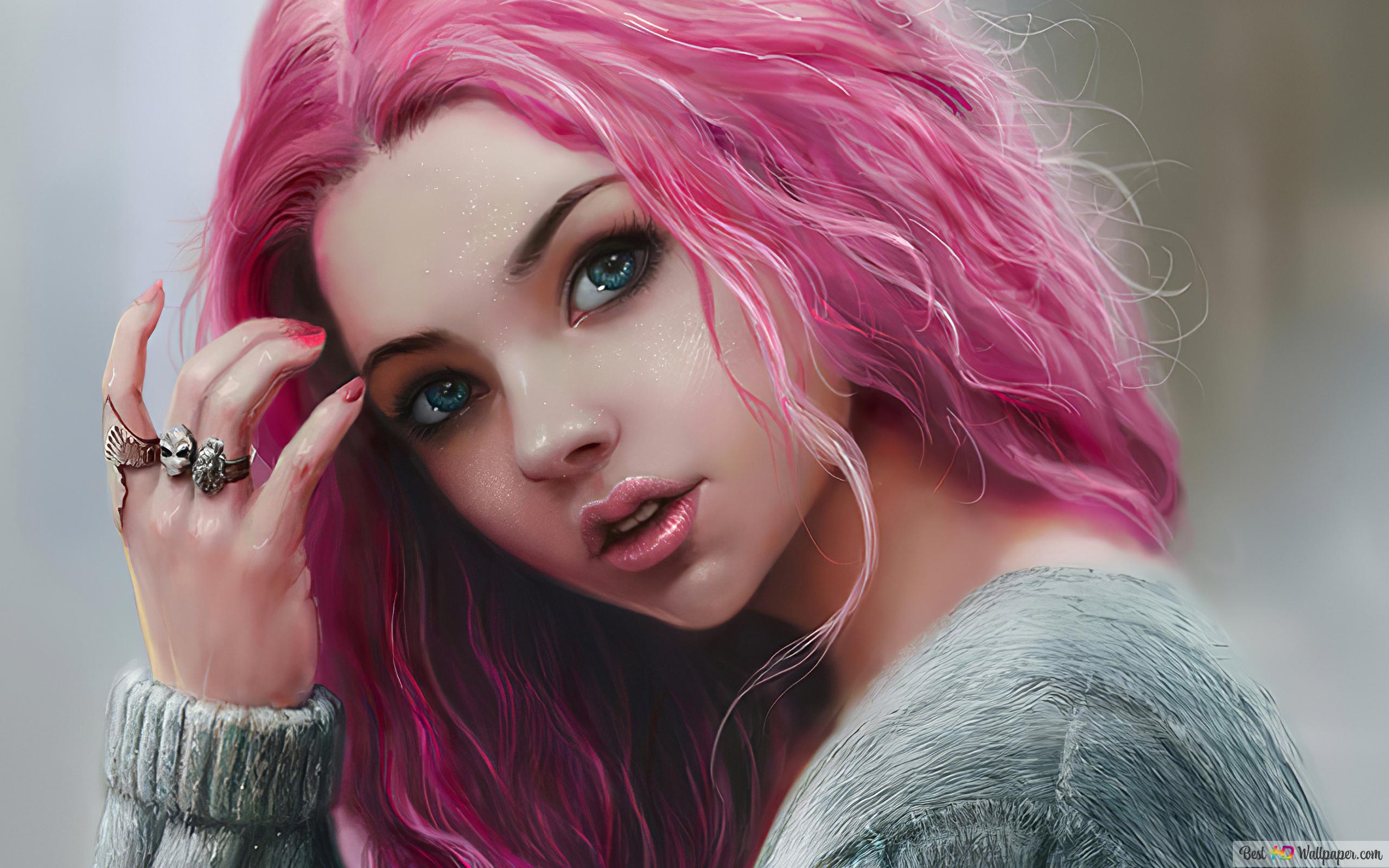 Anime Girl Pink Hair Wallpapers