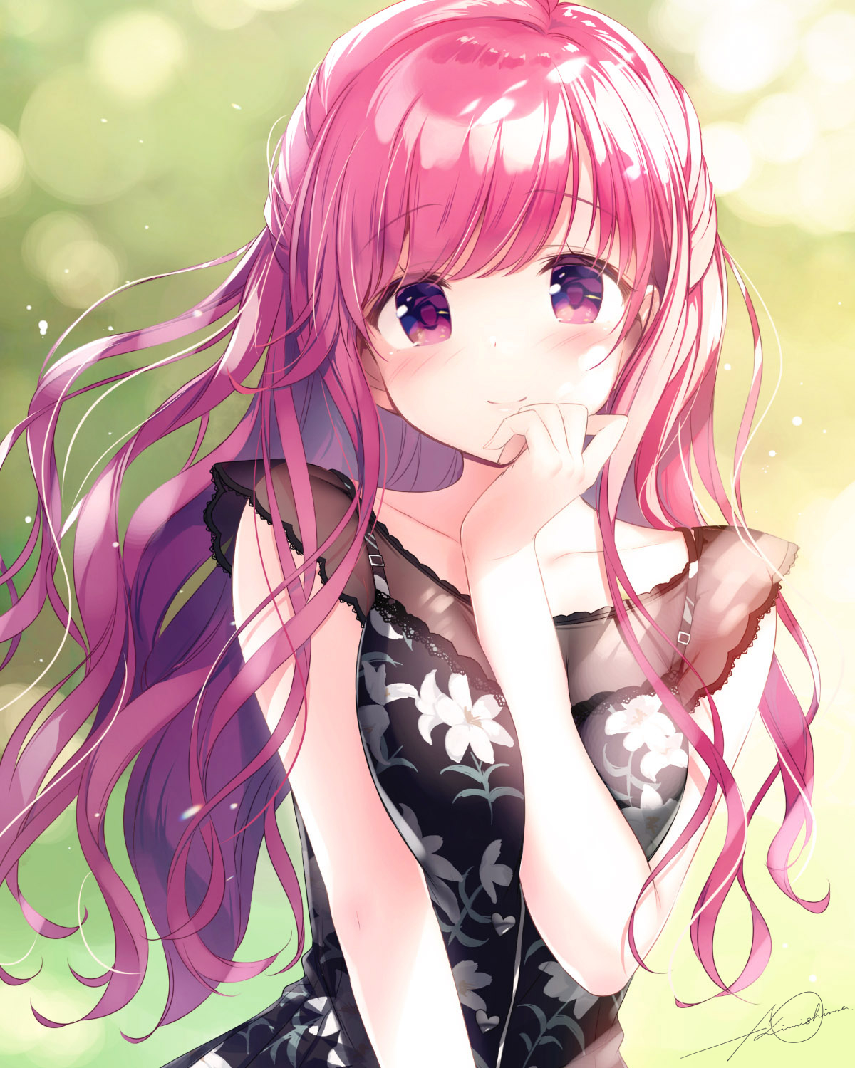 Anime Girl Pink Hair Wallpapers