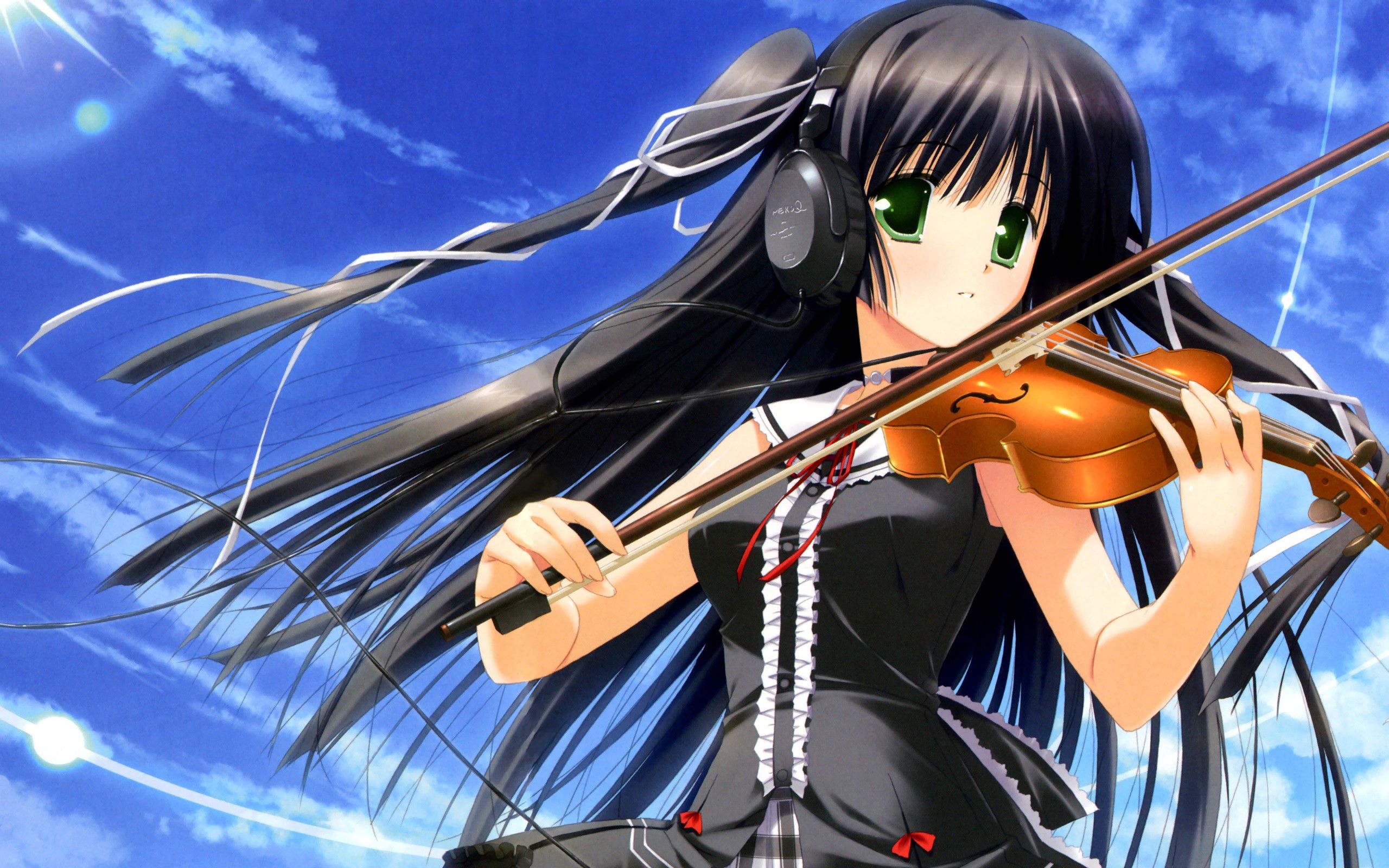 Anime Girl Playing Violin Wallpapers