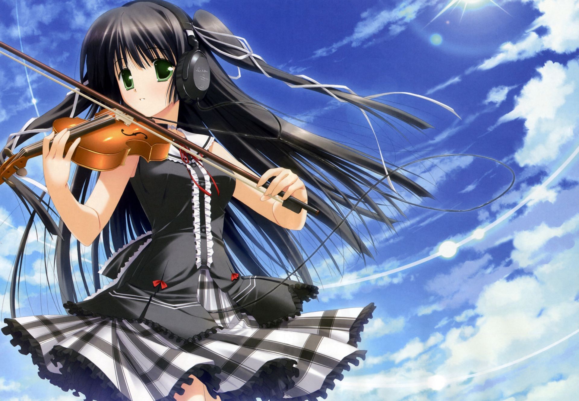 Anime Girl Playing Violin Wallpapers