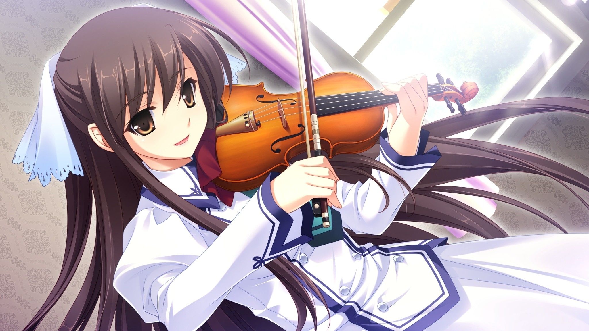 Anime Girl Playing Violin Wallpapers