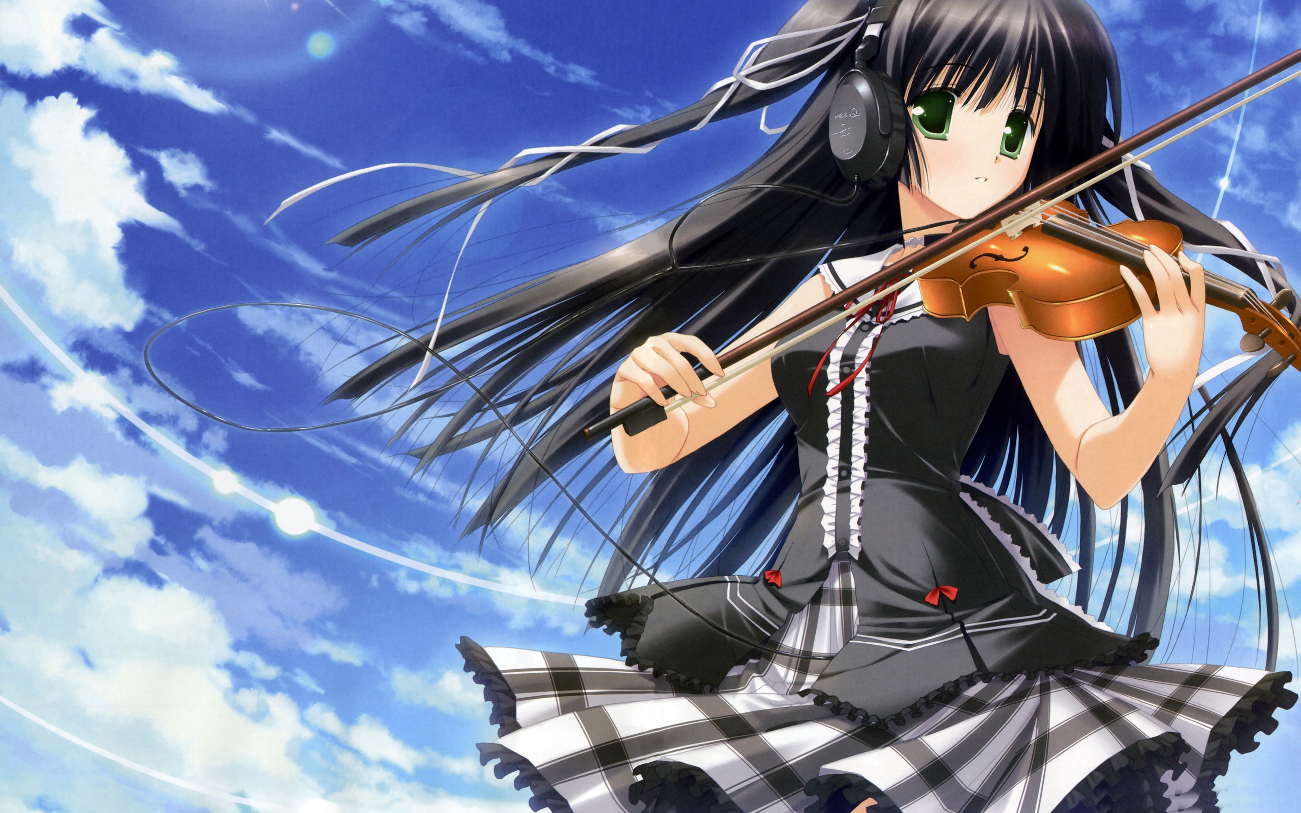 Anime Girl Playing Violin Wallpapers