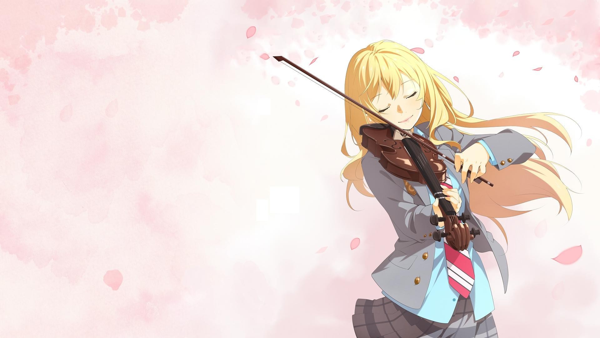 Anime Girl Playing Violin Wallpapers