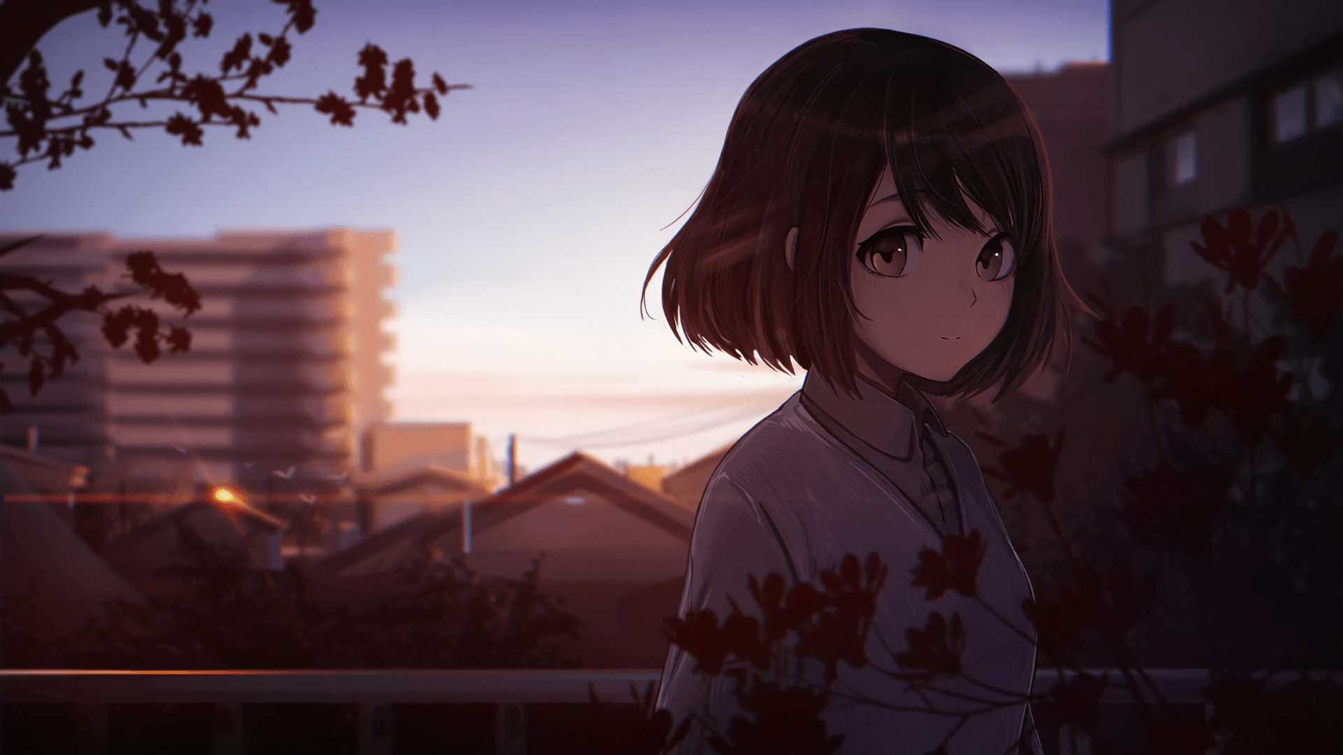 Anime Girl Short Hair Wallpapers