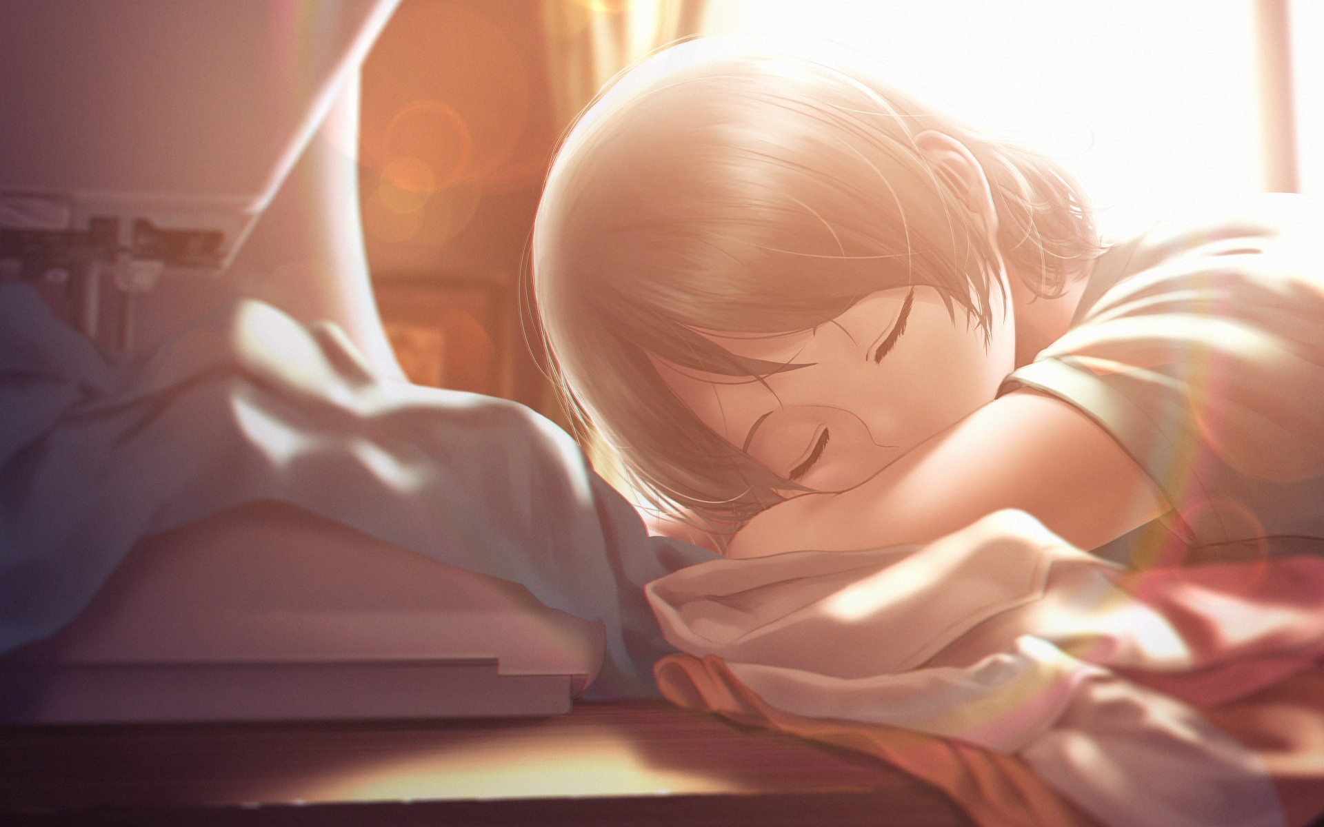 Anime Girl Sleeping Wallpapers