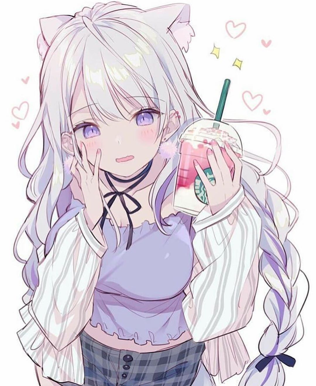 Anime Girl Starbucks Wallpapers