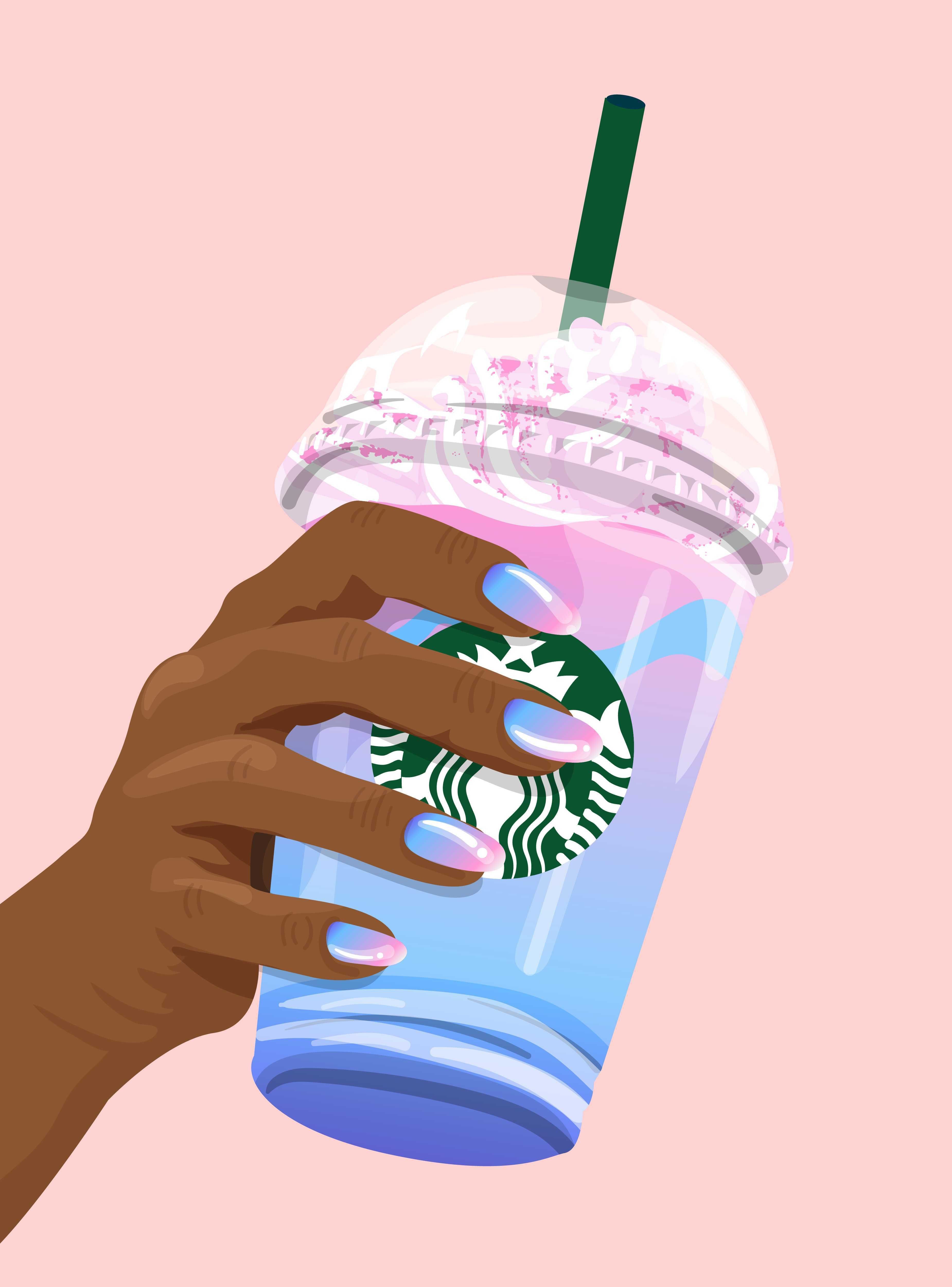 Anime Girl Starbucks Wallpapers