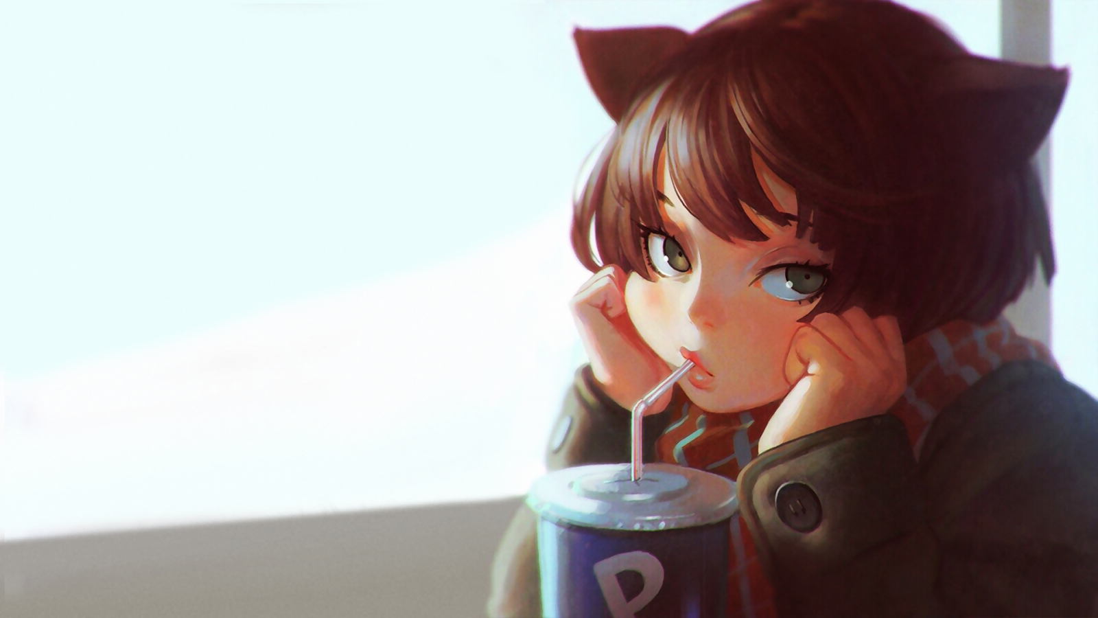 Anime Girl Starbucks Wallpapers