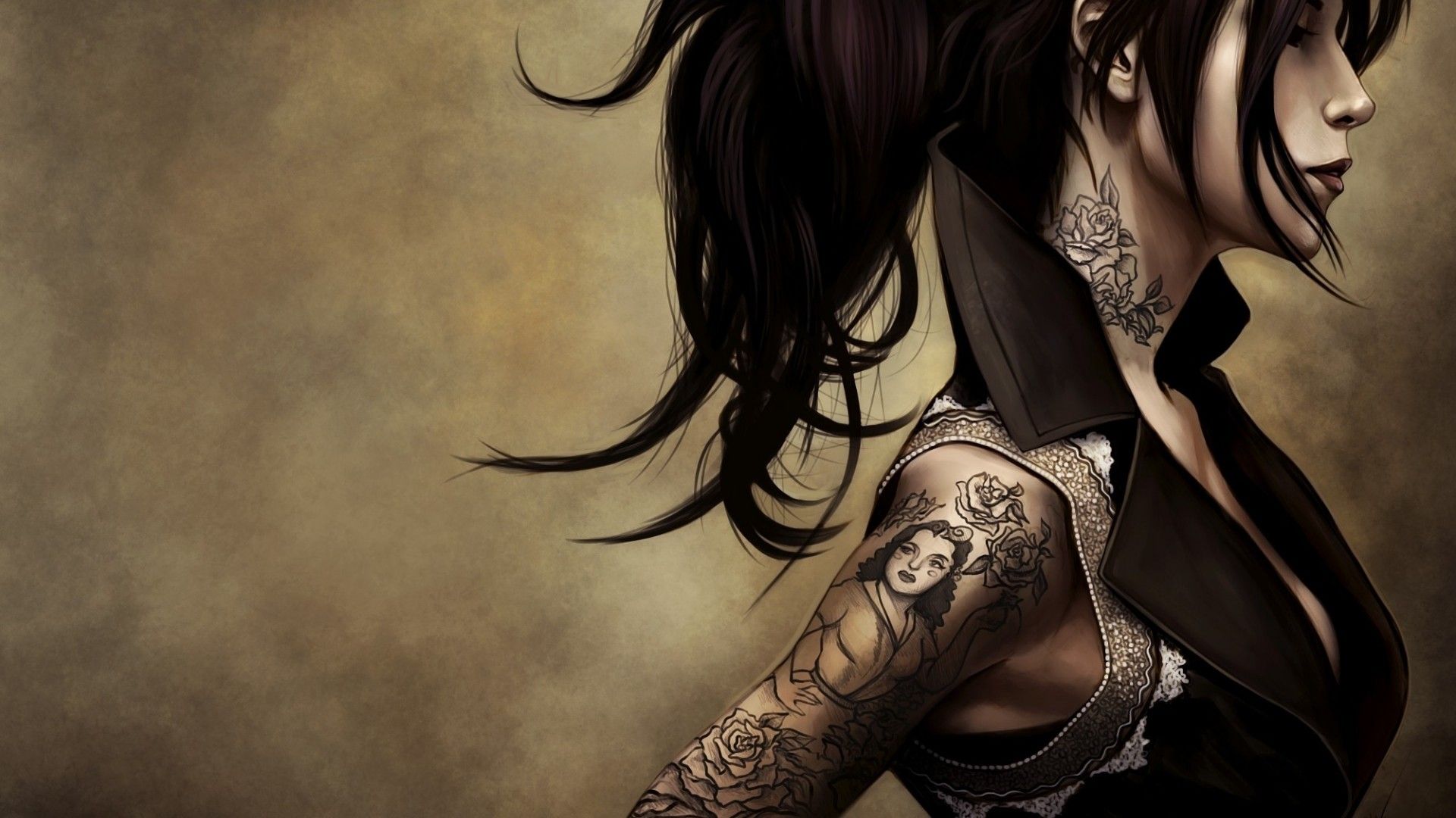 Anime Girl Tattoo Wallpapers