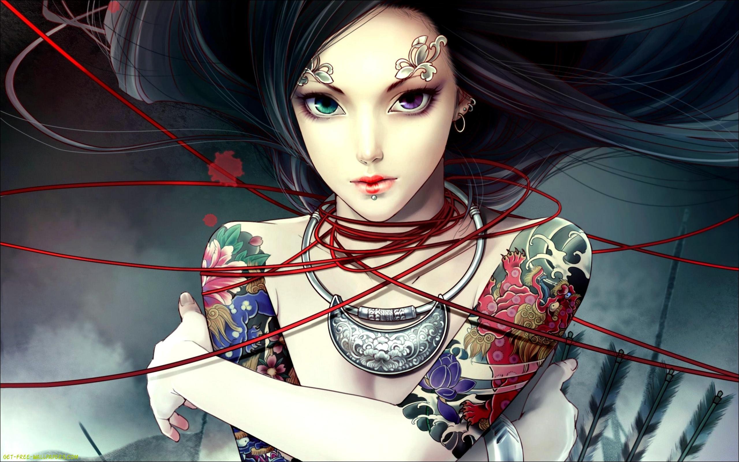 Anime Girl Tattoo Wallpapers