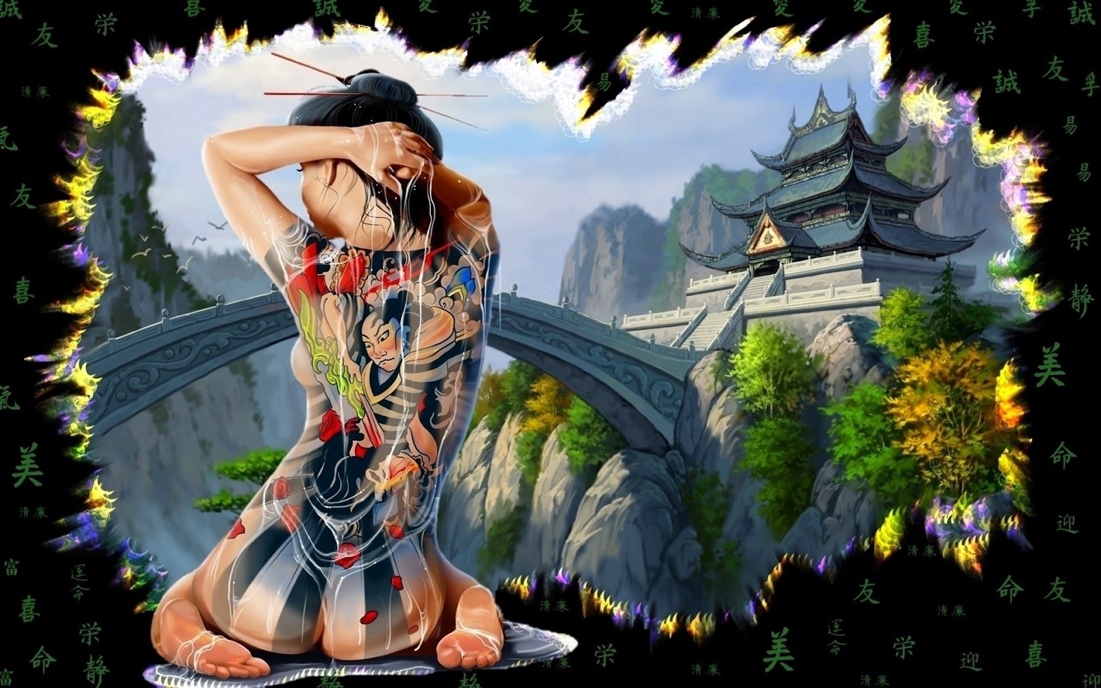 Anime Girl Tattoo Wallpapers