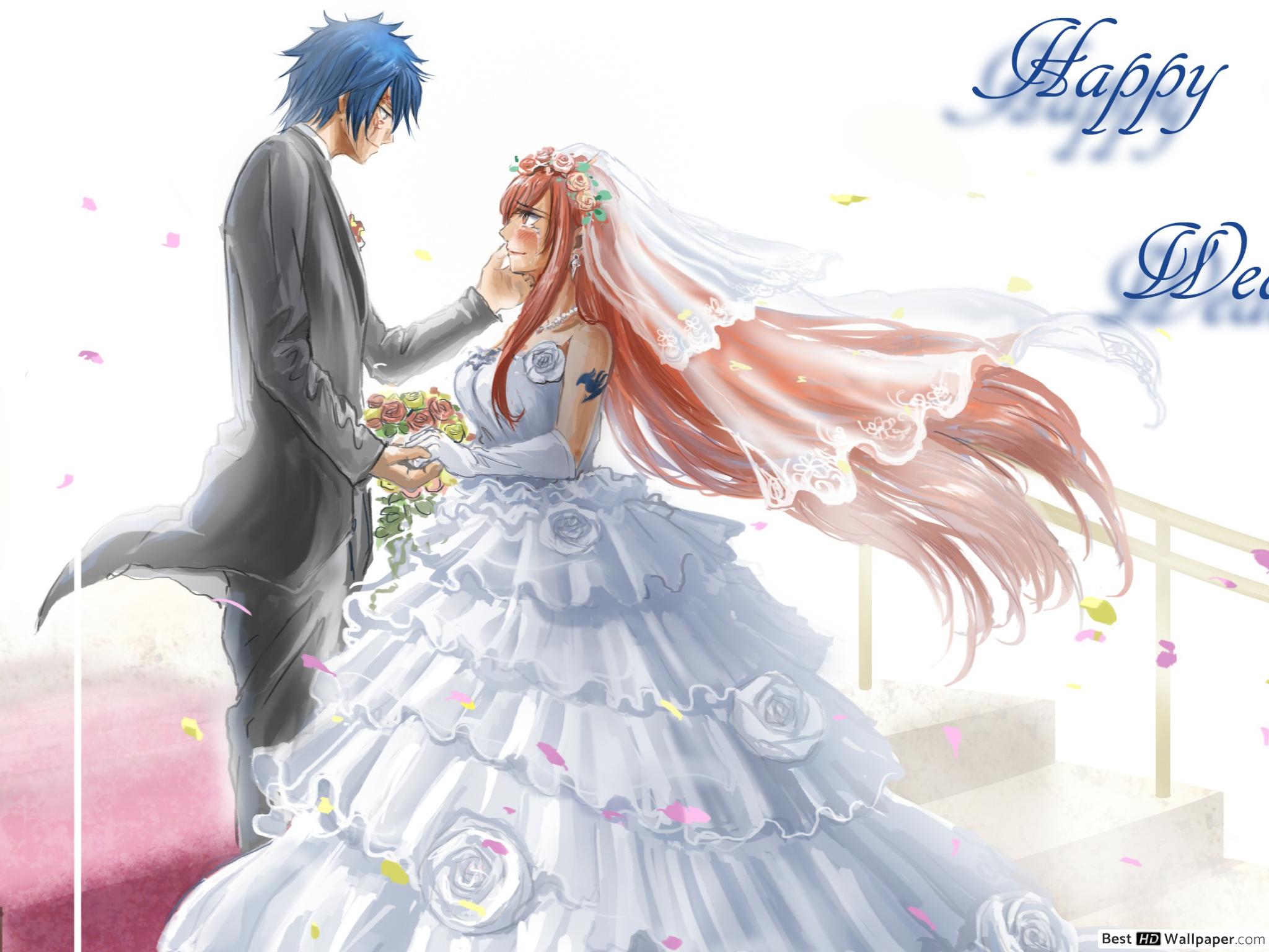 Anime Girl Wedding Dress Wallpapers