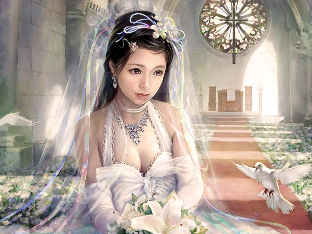 Anime Girl Wedding Wallpapers