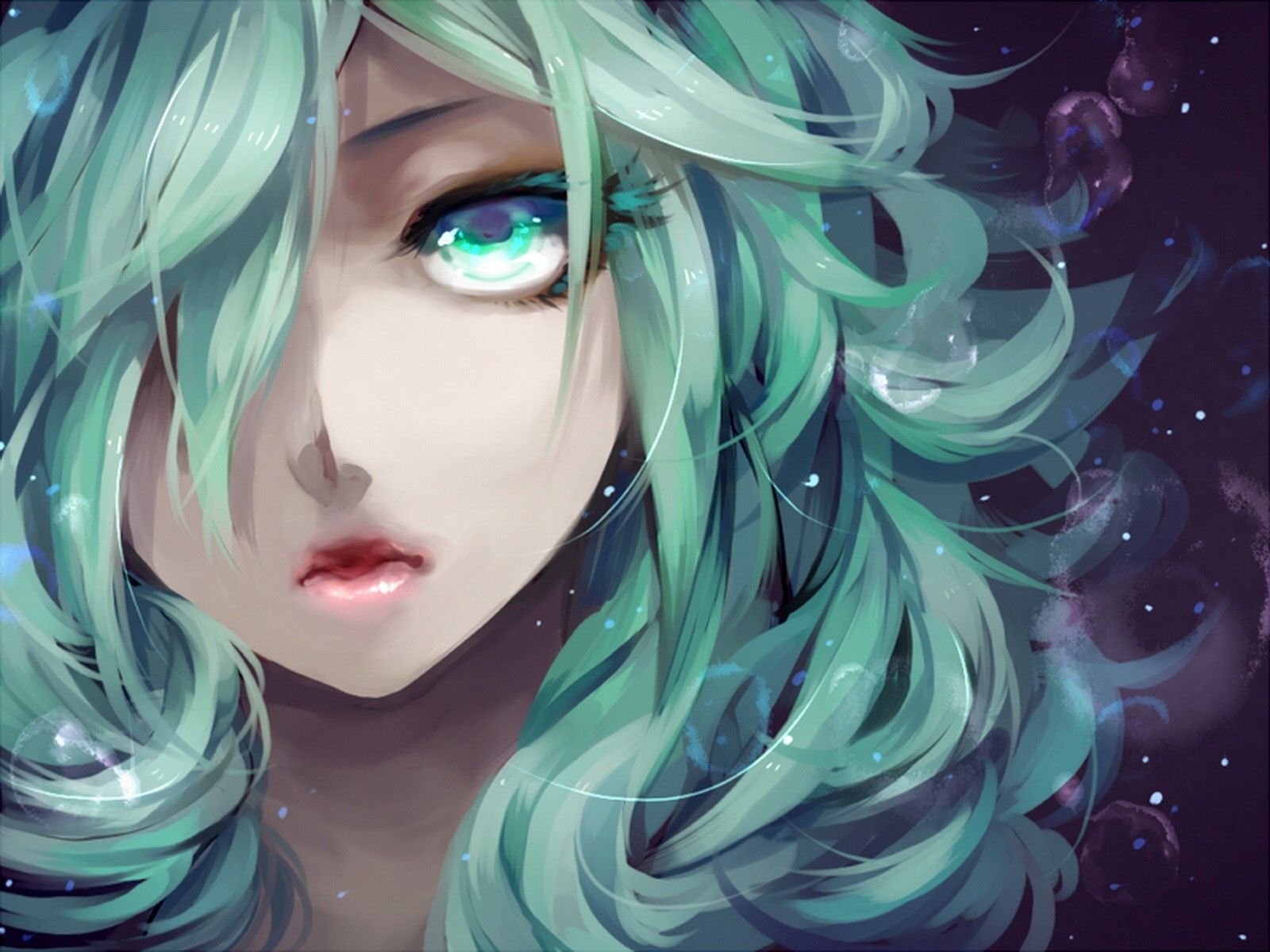 Anime Girl With Curly Hair Wallpapers