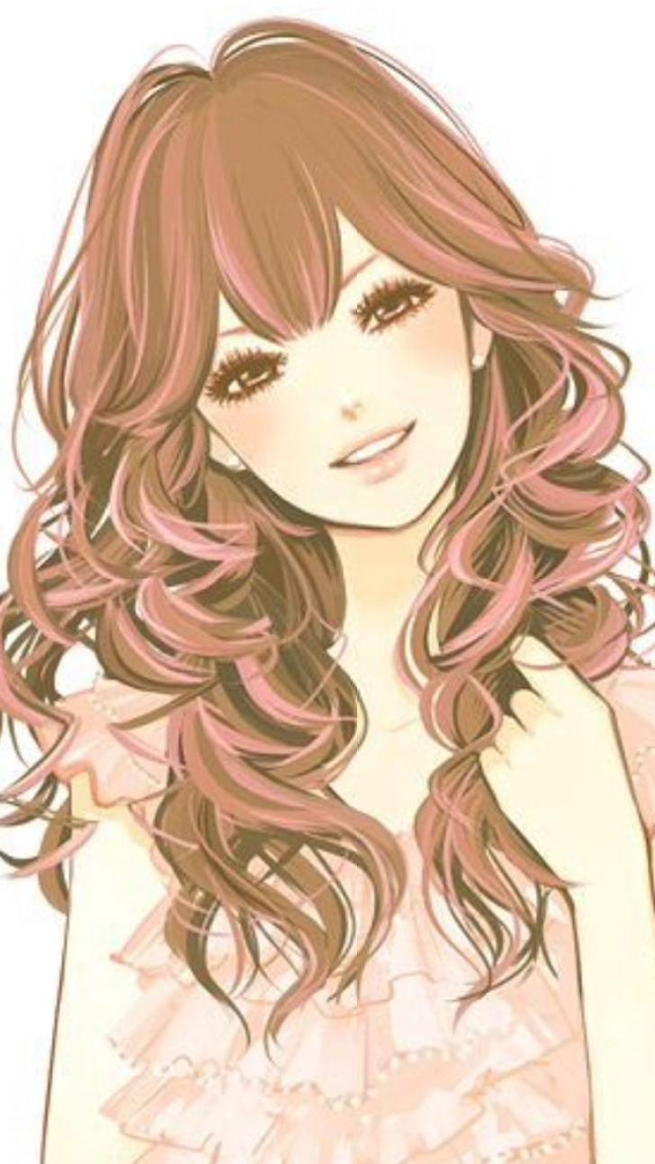 Anime Girl With Curly Hair Wallpapers