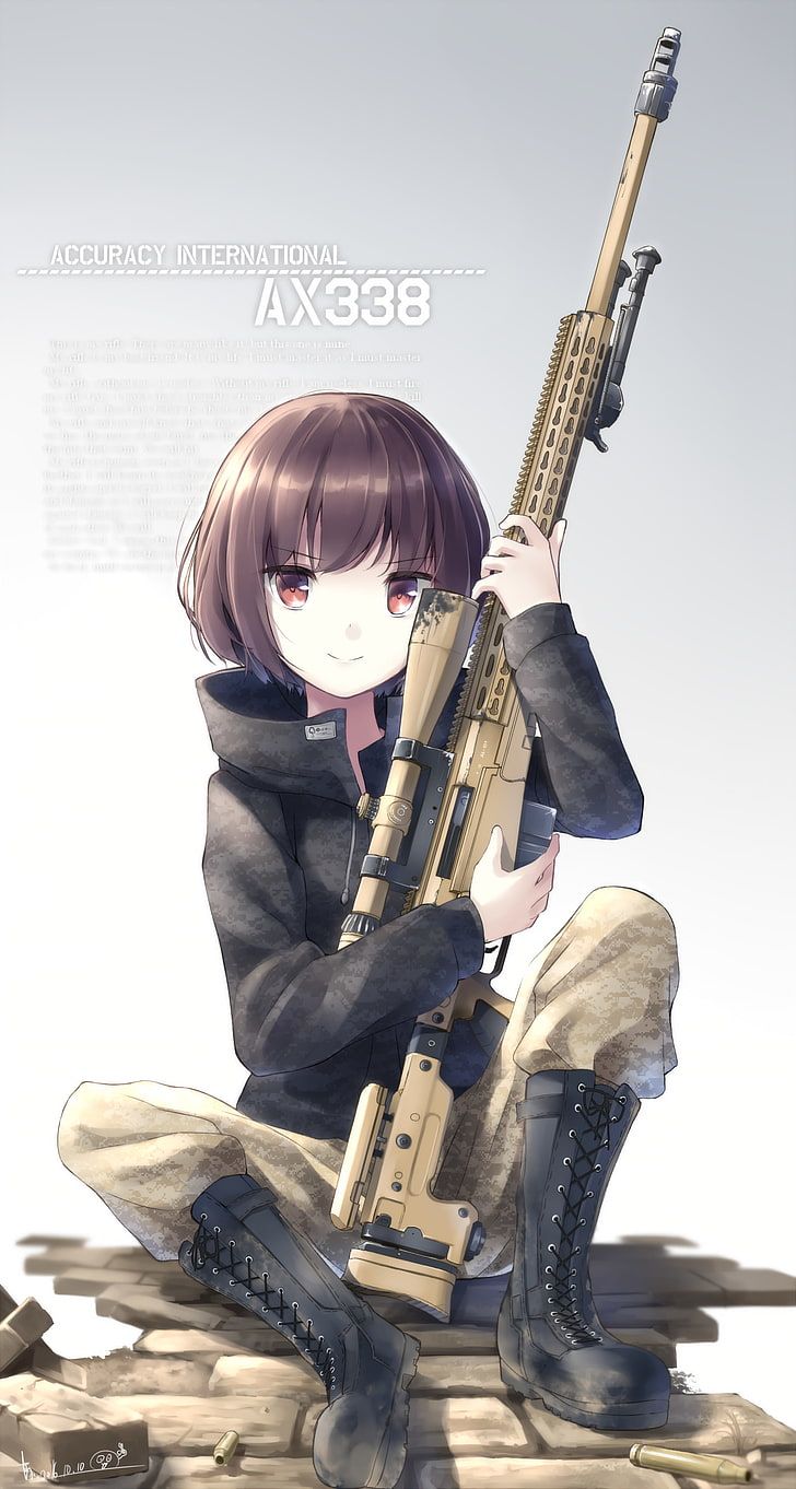 Anime Girl With Gun Wallpapers