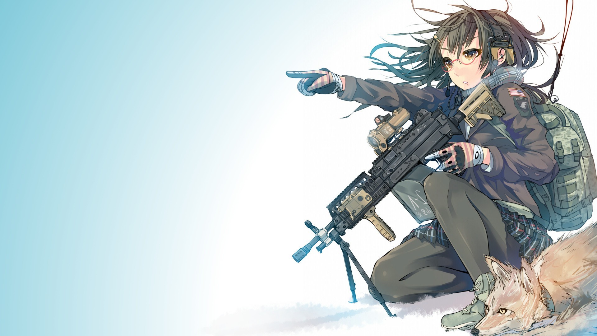 Anime Girl With Gun Wallpapers