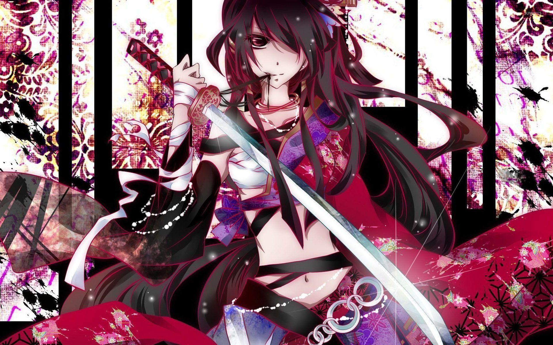 Anime Girl With Katana Wallpapers