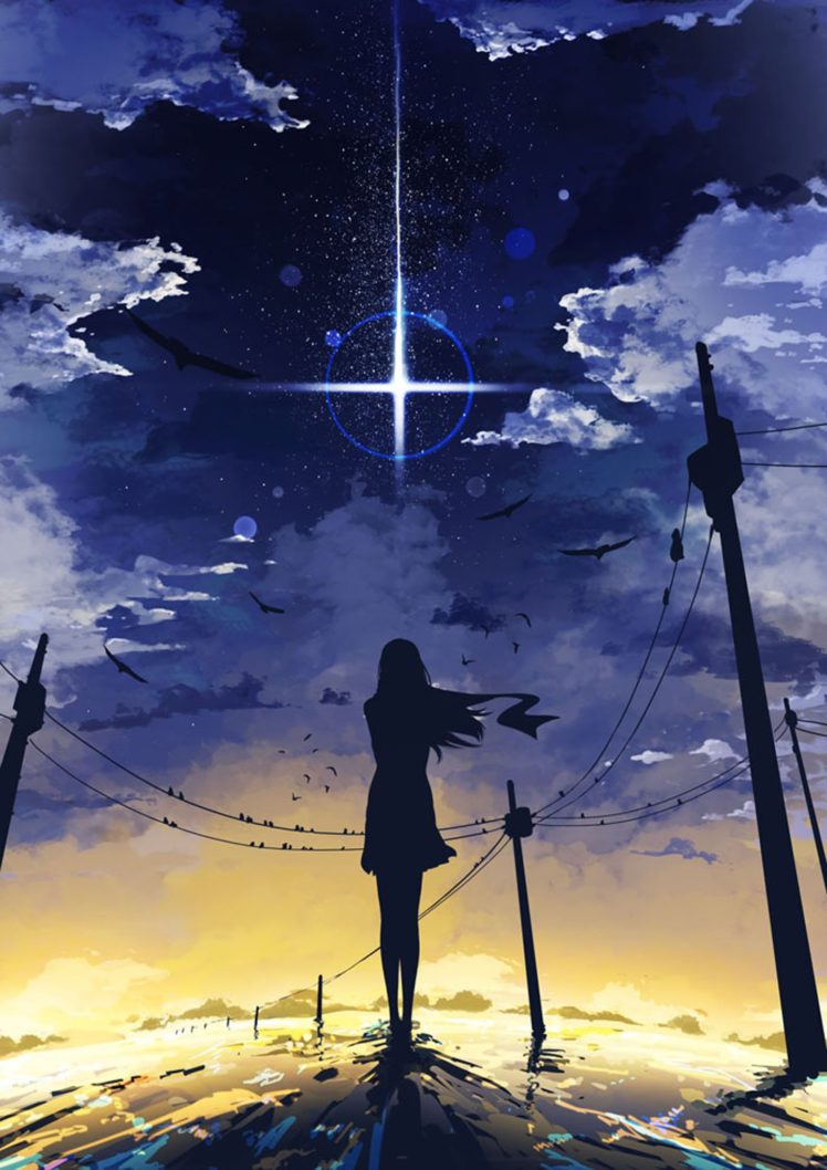 Anime Girl With Star Wallpapers