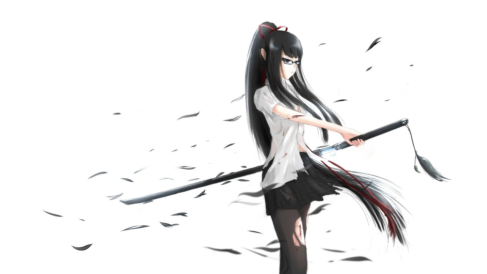 Anime Girl With Swords Wallpapers