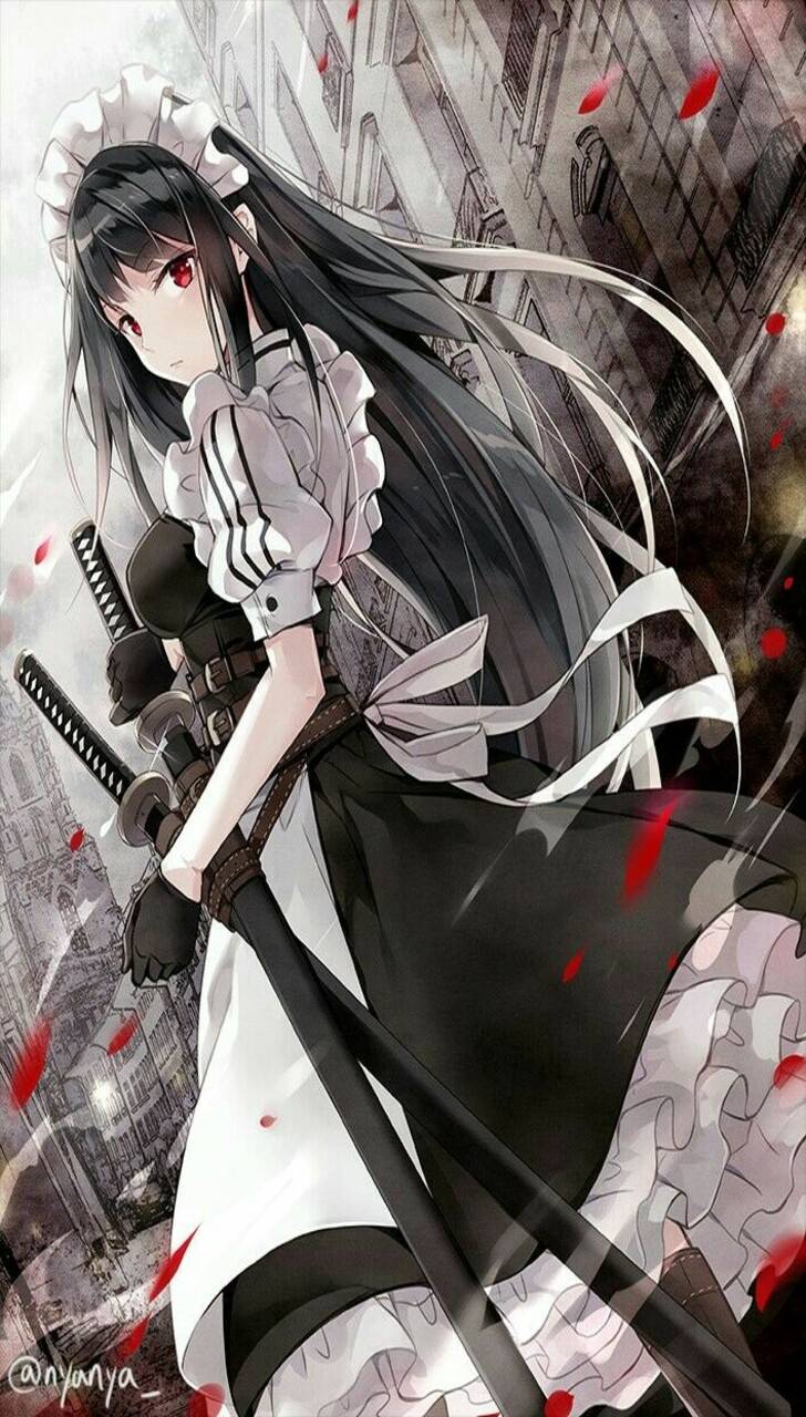 Anime Girl With Swords Wallpapers