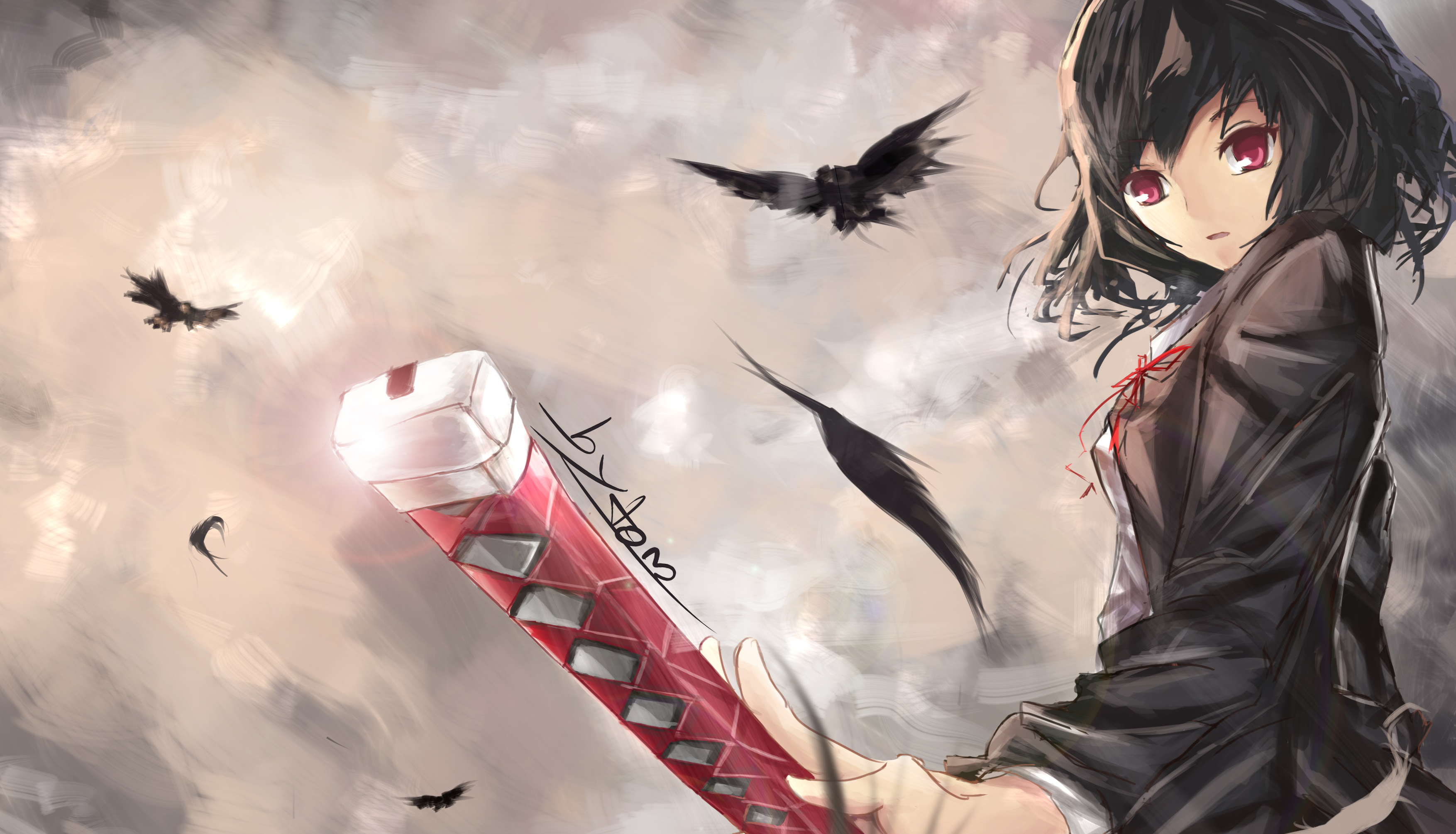 Anime Girl With Swords Wallpapers