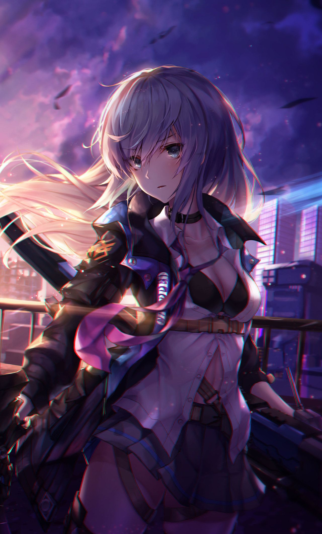 Anime Girl With Swords Wallpapers