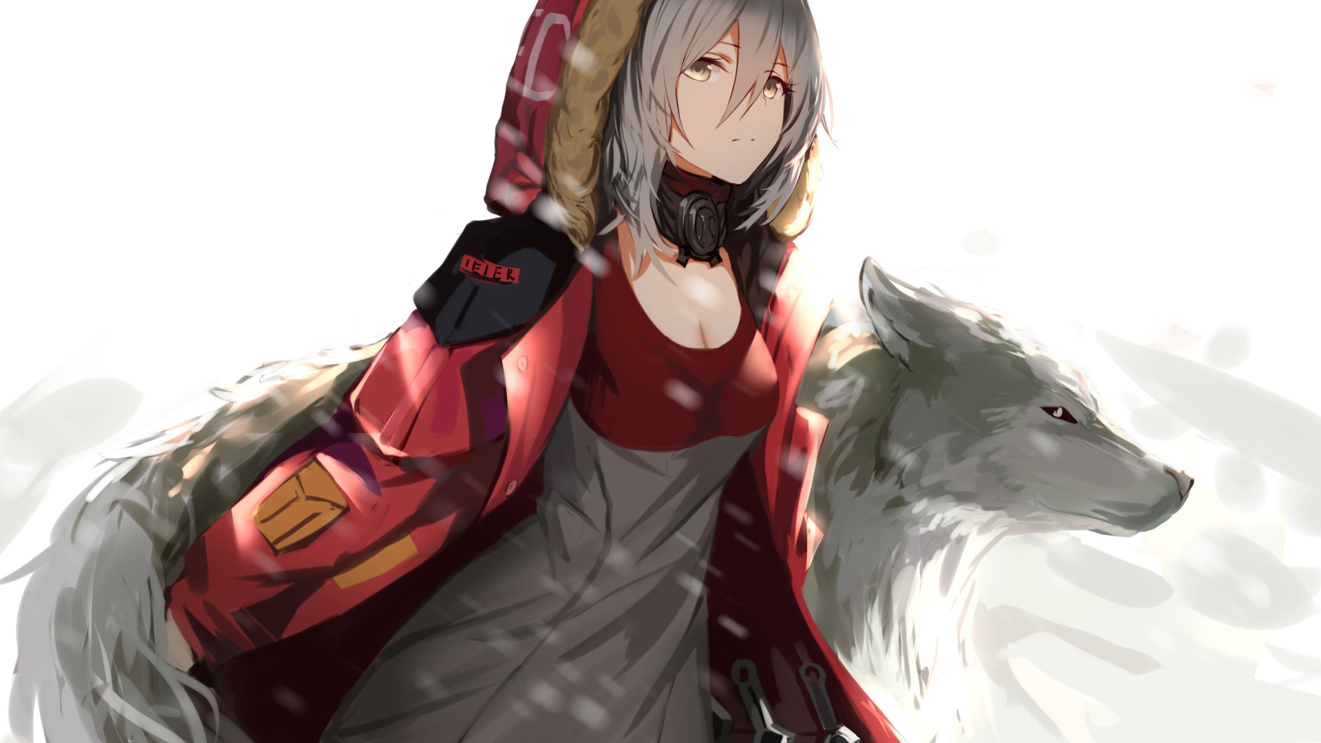 Anime Girl With Wolf Ears Wallpapers