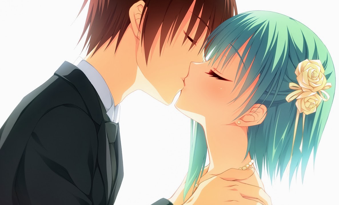 Anime Girls Kiss Wallpapers