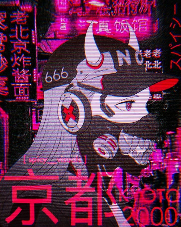 Anime Glitch Art Wallpapers