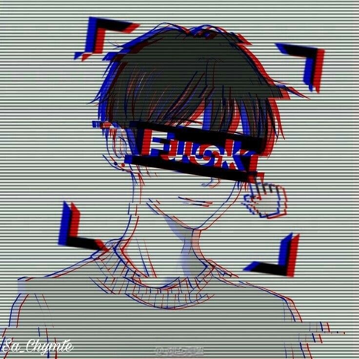 Anime Glitch Boy Wallpapers