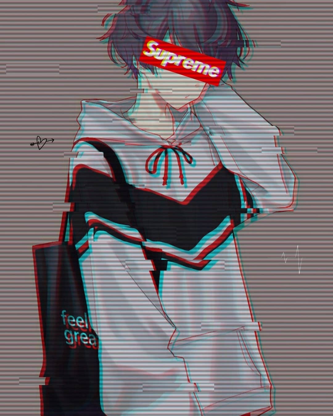 Anime Glitch Boy Wallpapers