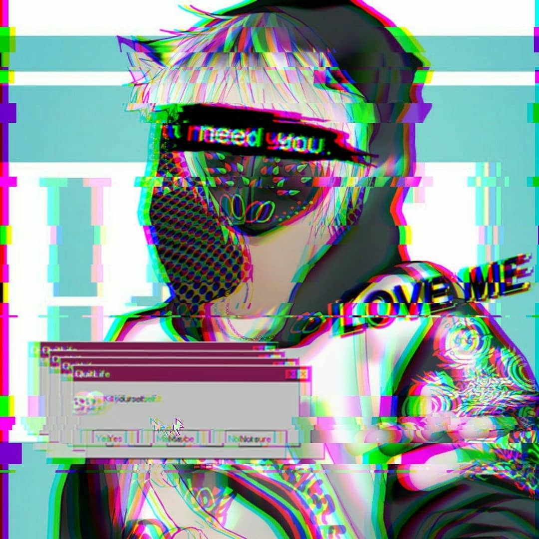 Anime Glitch Boy Wallpapers