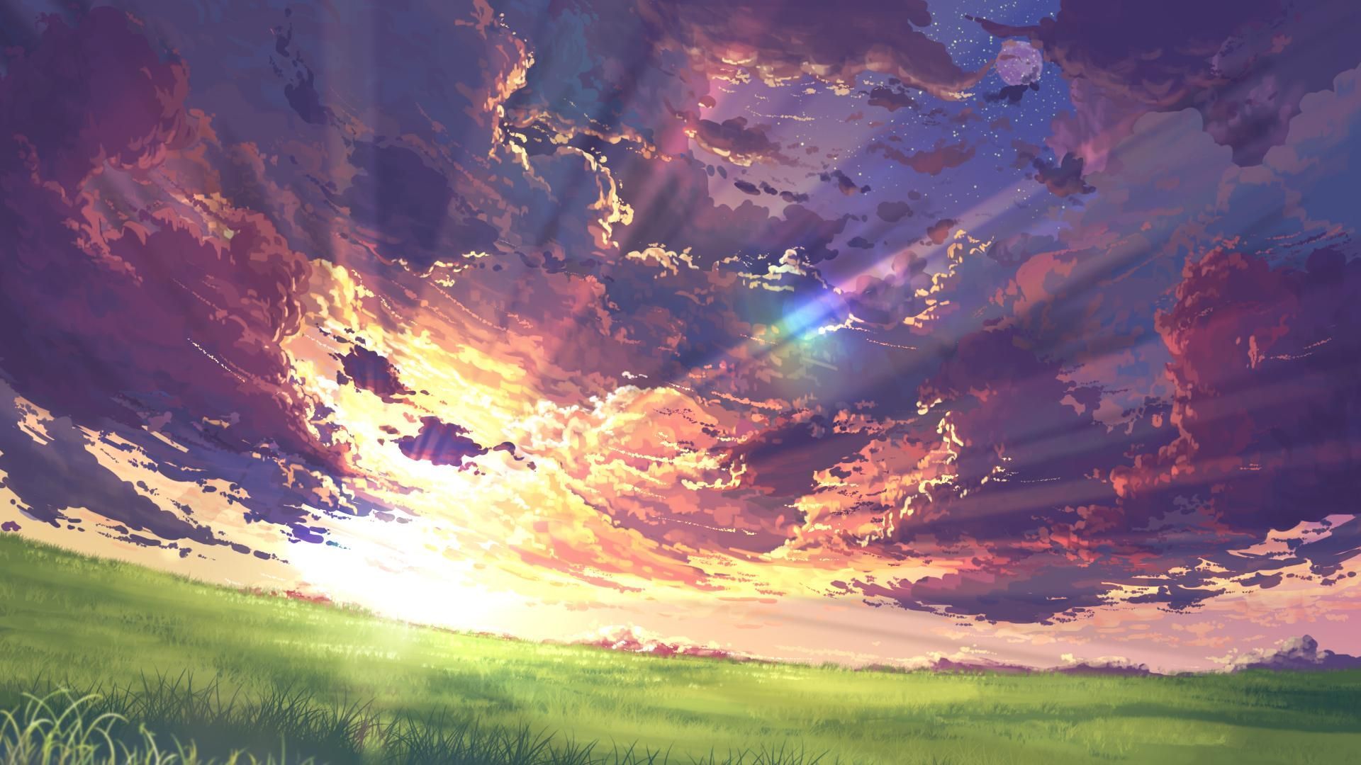 Anime Grass Field Wallpapers