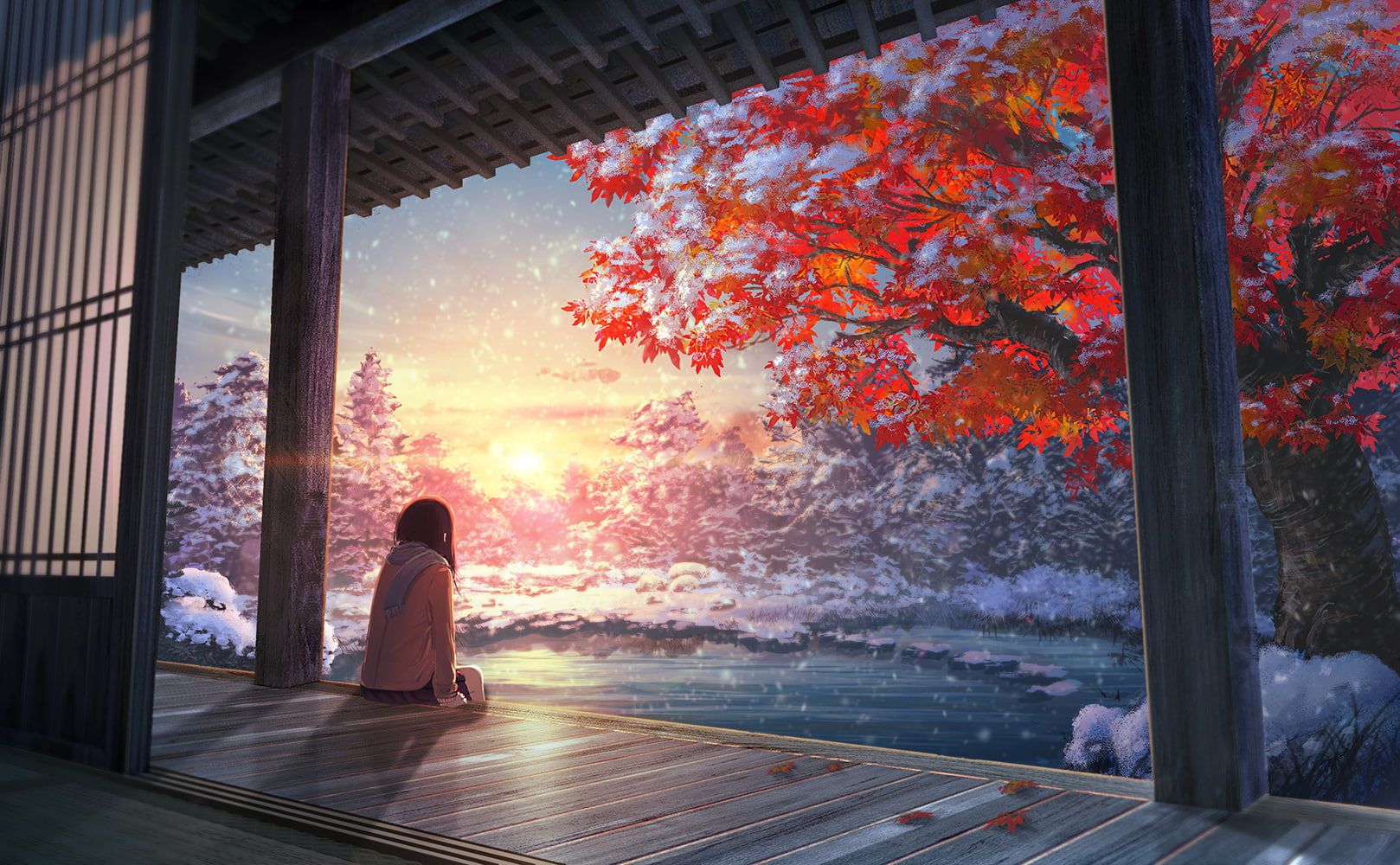 Anime Guy Relaxing Wallpapers