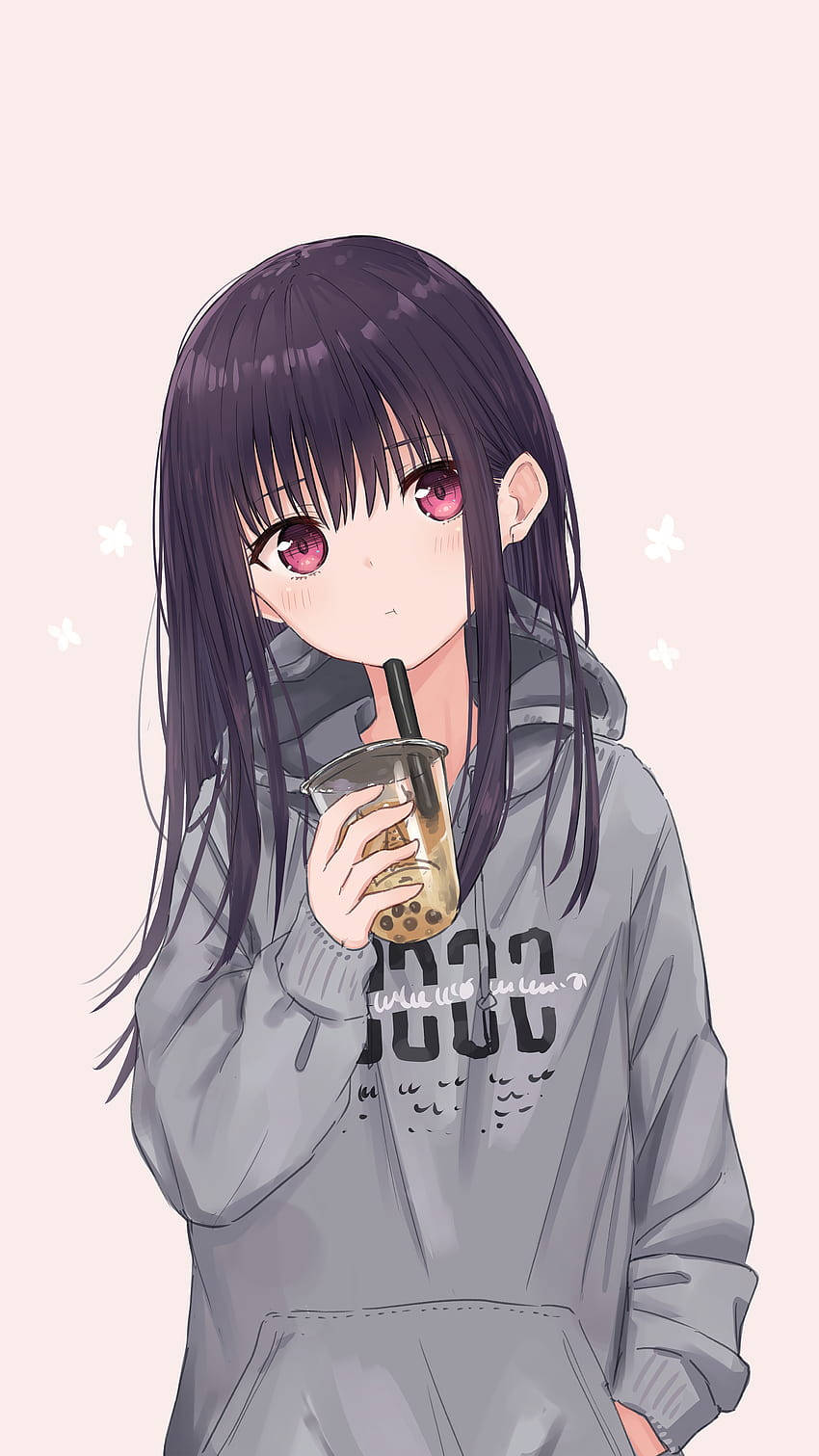 Anime Hoodie Girl Wallpapers