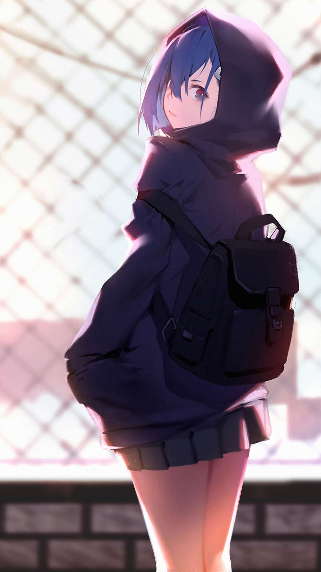 Anime Hoodie Girl Wallpapers