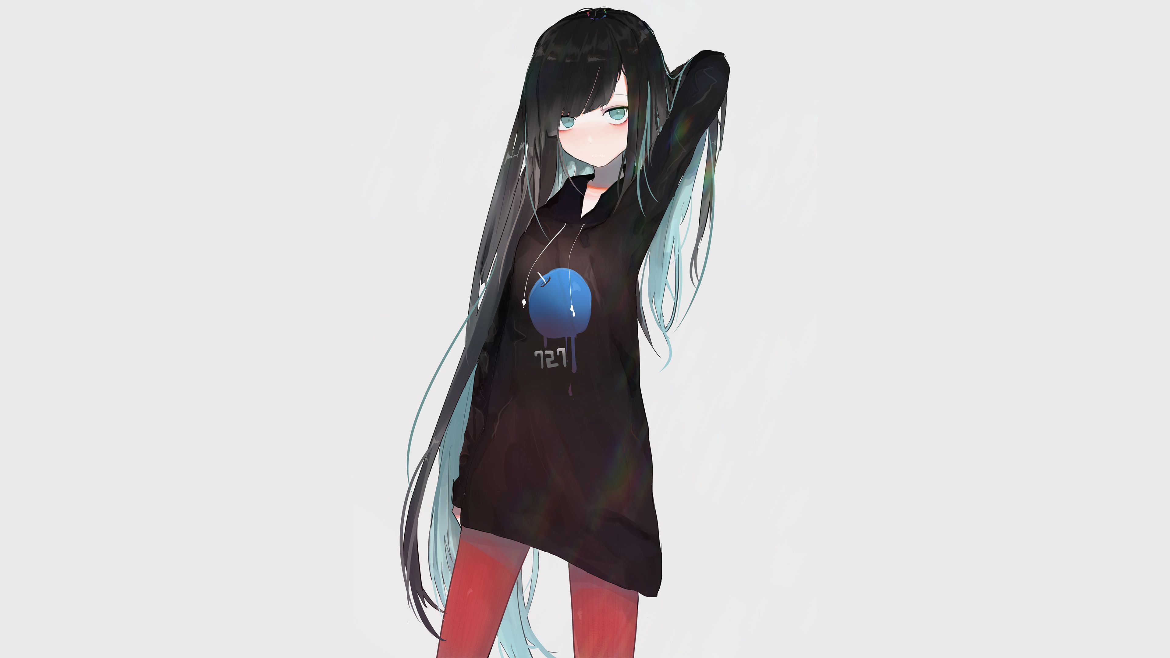 Anime Hoodie Girl Wallpapers