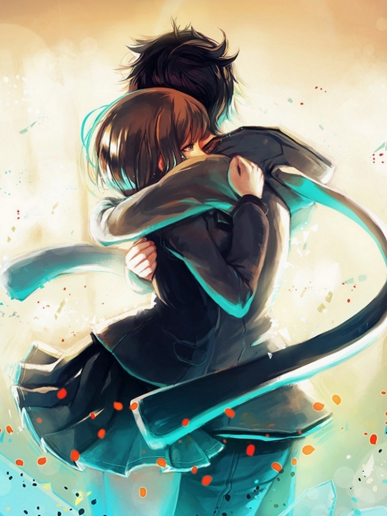 Anime Hugging Wallpapers