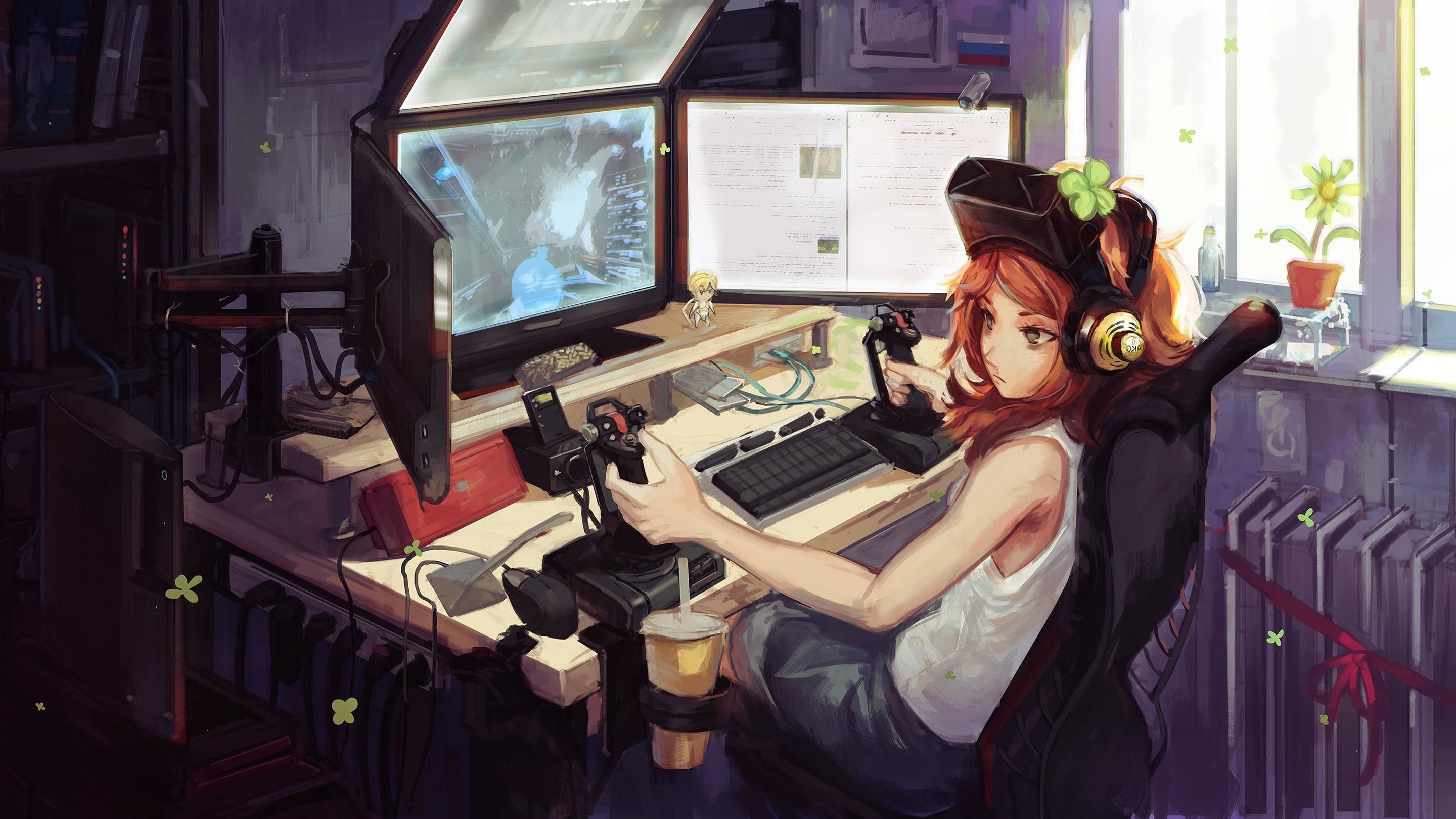 Anime Kawaii Gamer Girl Wallpapers