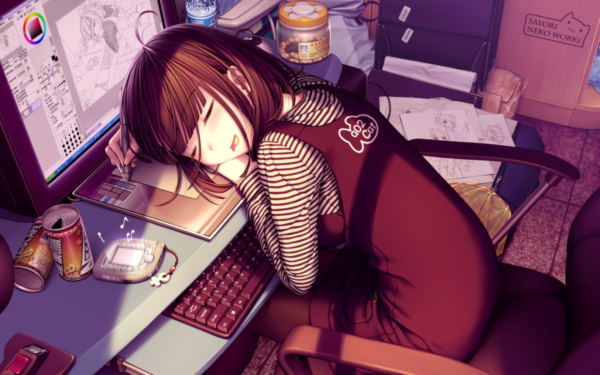 Anime Kawaii Gamer Girl Wallpapers