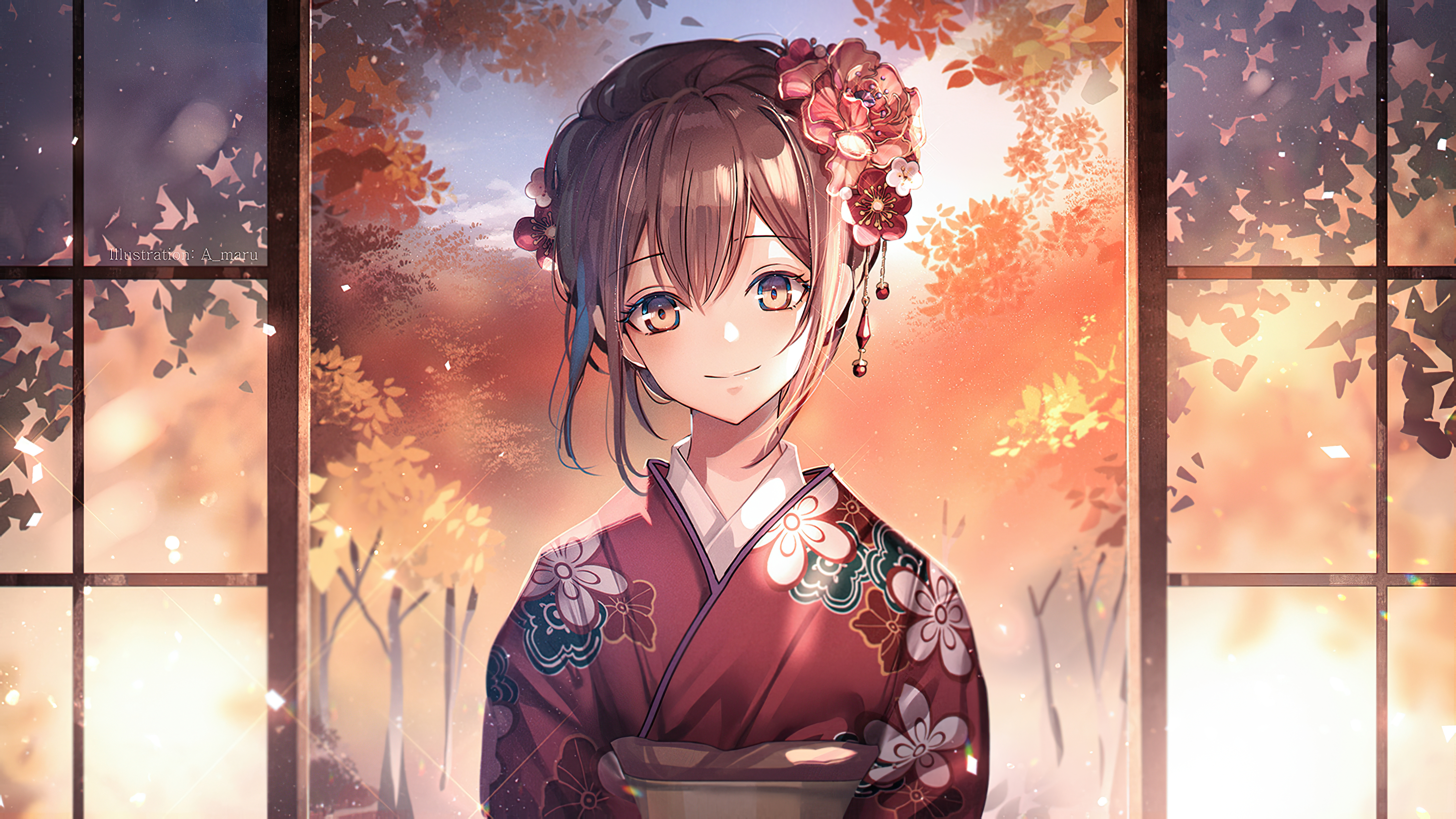 Anime Kimono Girl Wallpapers