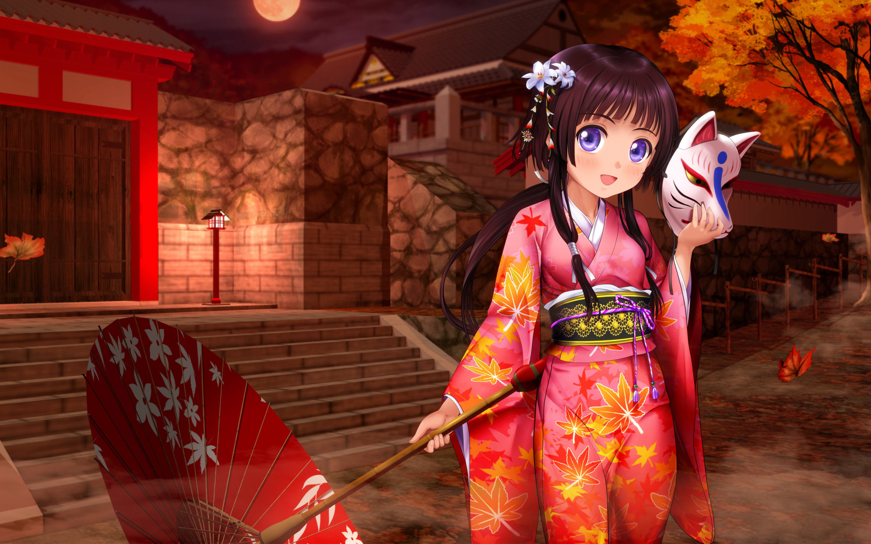 Anime Kimono Girl Wallpapers