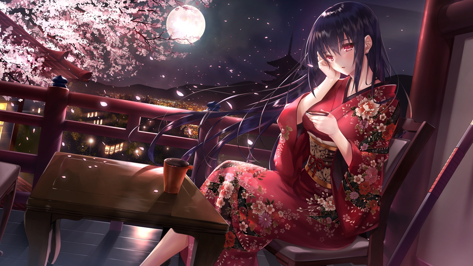 Anime Kimono Girl Wallpapers