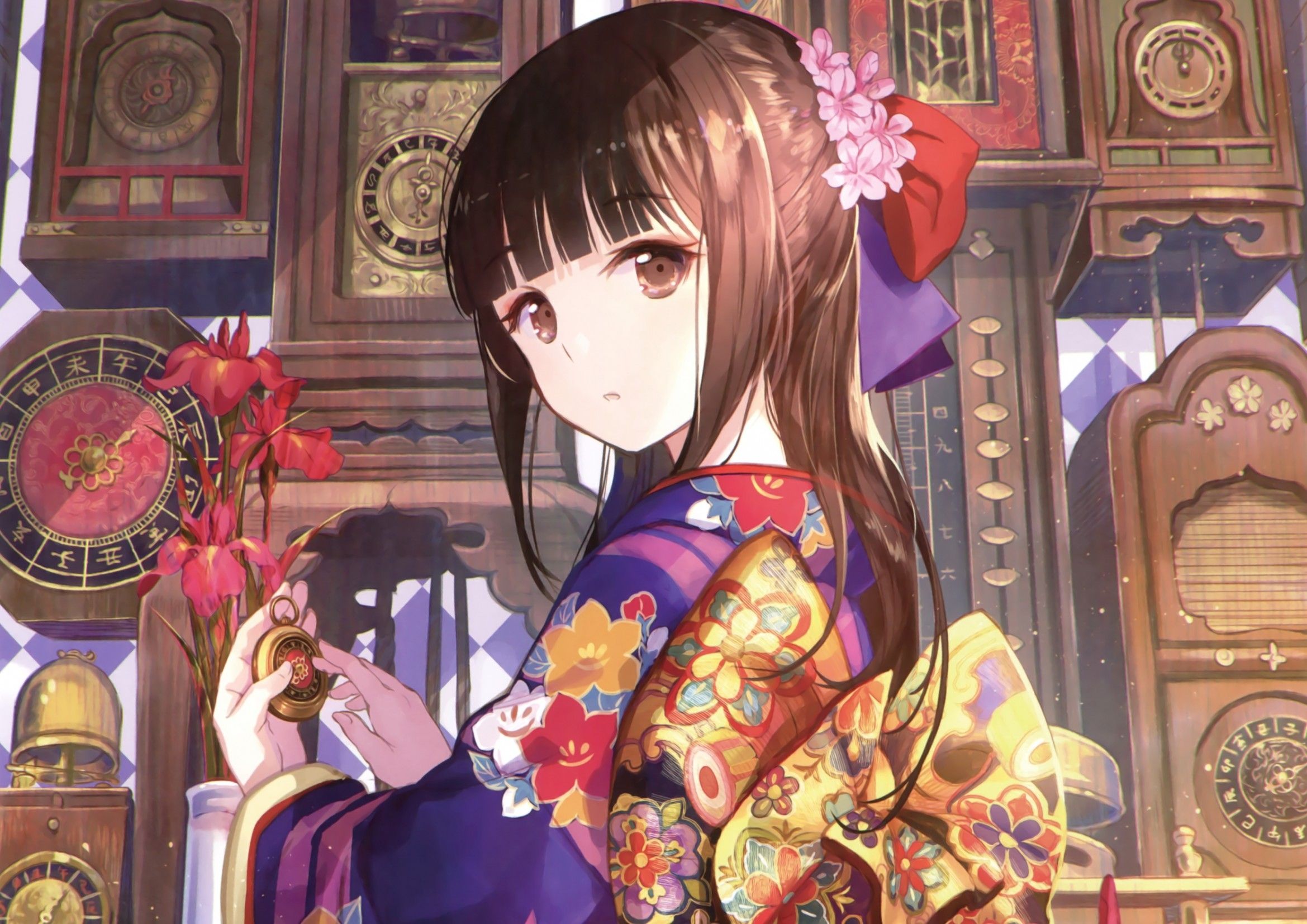 Anime Kimono Girl Wallpapers