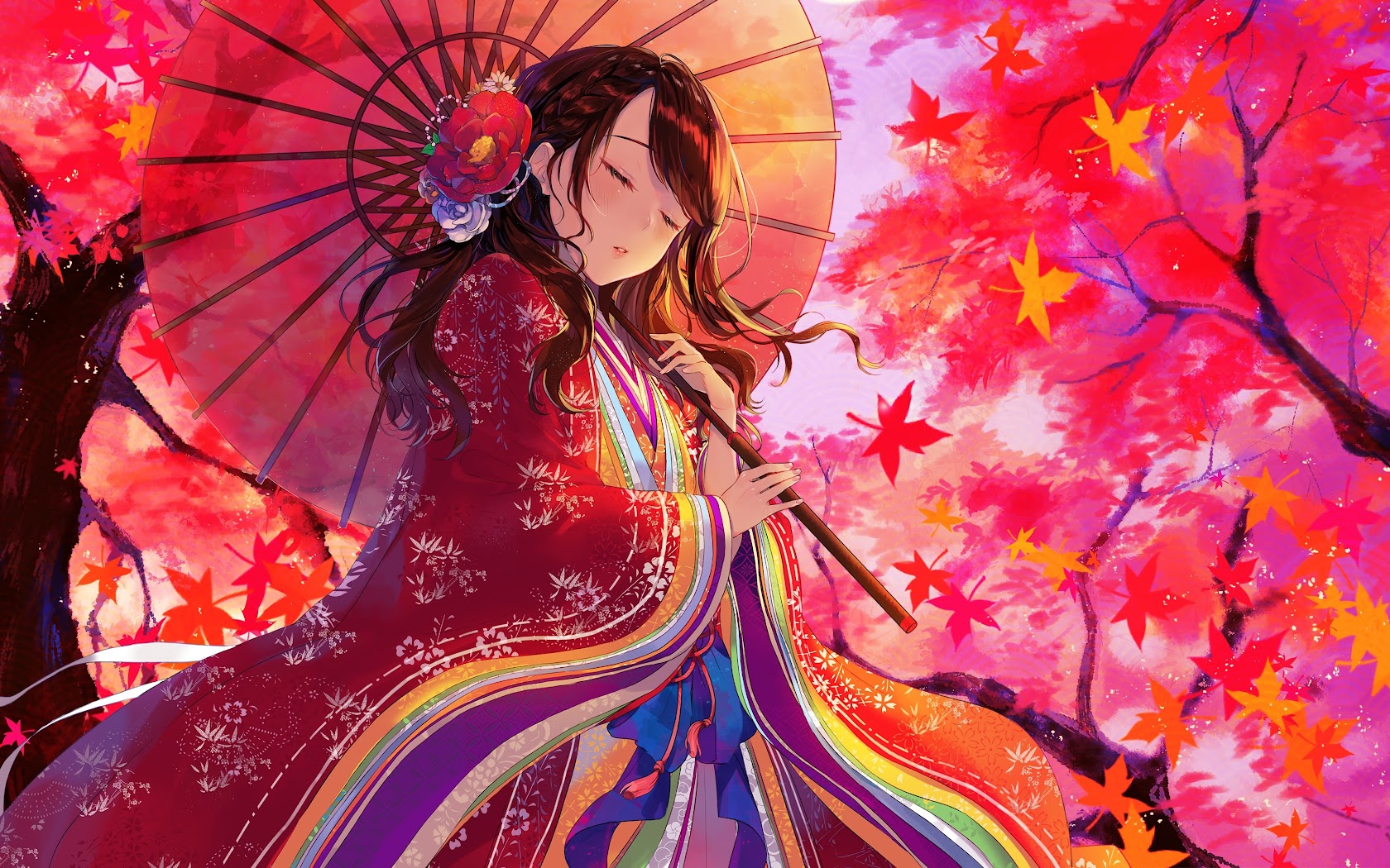 Anime Kimono Girl Wallpapers