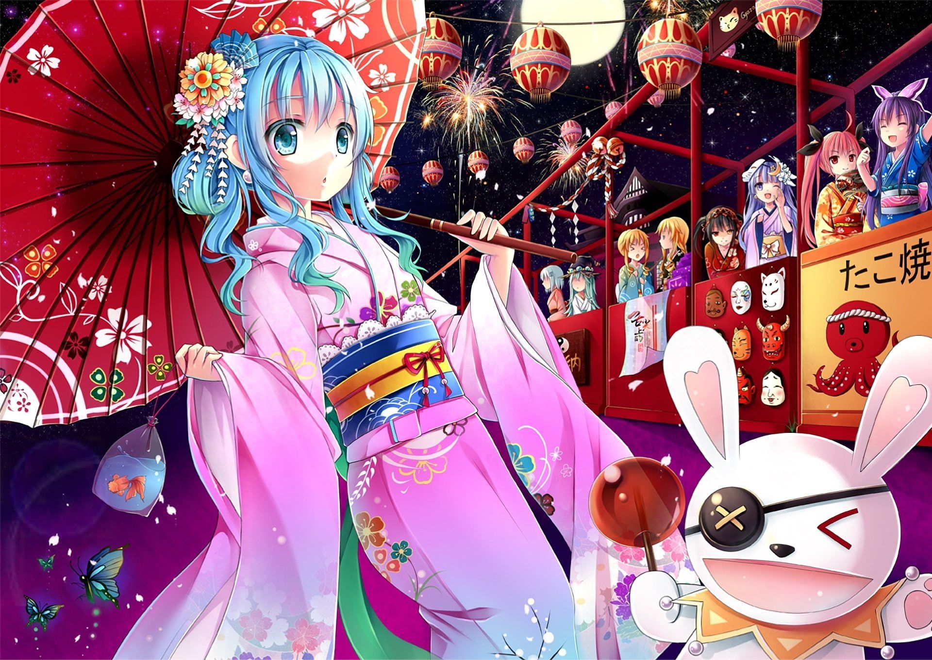 Anime Kimono Girl Wallpapers